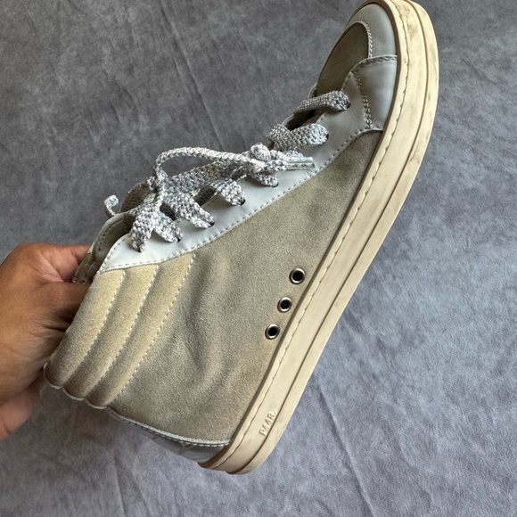 P448 Silver and White Sneakers - Picture 8 of 11